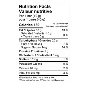 Peanut Butter & Jam Snack bar- 15 x 40g bars
