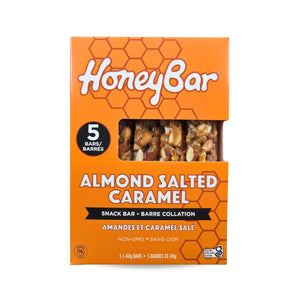 Almond Salted Caramel Snack Bars | 1 box of 5 bars