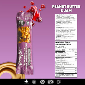 Peanut Butter & Jam Snack Bars | 1 box of 5 bars
