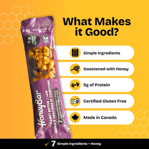 Peanut Butter & Jam Snack Bars | 1 box of 5 bars