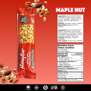 Maple Nut Snack Bars | 1 box of 5 bars
