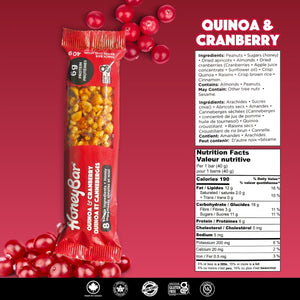 Quinoa & Cranberry Snack Bars | 1 box of 5 bars