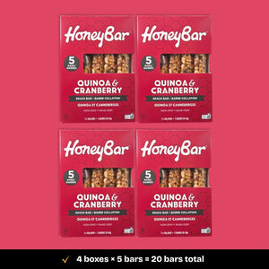 Quinoa & Cranberry Snack Bars | 4 boxes of 5 bars