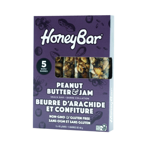 Peanut Butter & Jam Snack bar - 5 x 40g bars