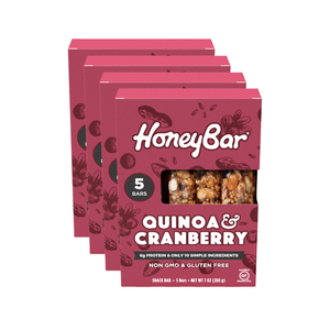 Quinoa & Cranberry Snack Bars | 4 boxes of 5 bars